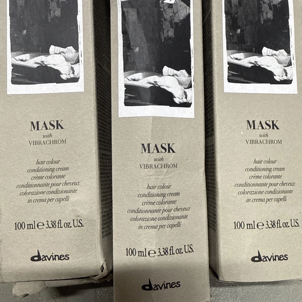MASCARILLA Davines con crema de color de cabello VIBRACHROM 3,38 OZ - Paquete de 3 Foto 2 de 2