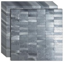 10-Sheet Peel Stick Waterproof Backsplash, Mosaic Wall Stickers, Non-Slip H...