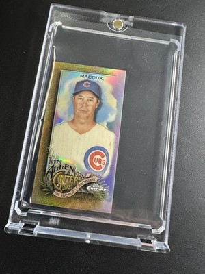 2022 Topps Chrome Allen & Ginter Greg Maddux #40 Mini GOLD Refractor /50