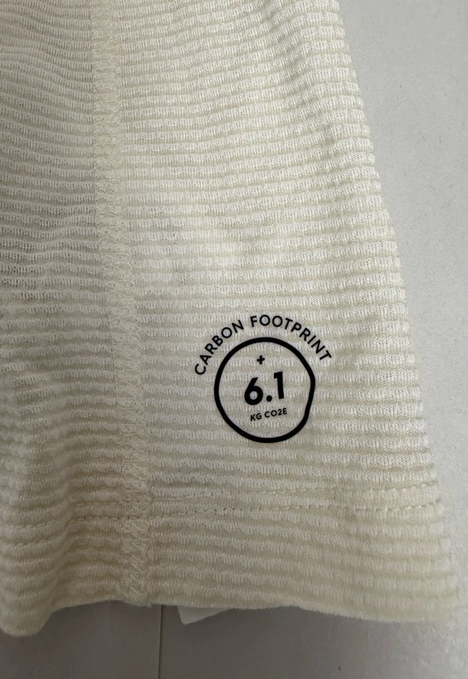 Allbirds Mujer Natural Run Camiseta Manga Corta Mediana Natural Blanca Nueva Sin Etiquetas Foto 4 de 4