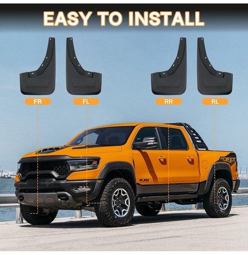 Mud Flaps Mud Guards Replacement for 2021-2024 Dodge Ram 1500 TRX … - Foto 2 di 11