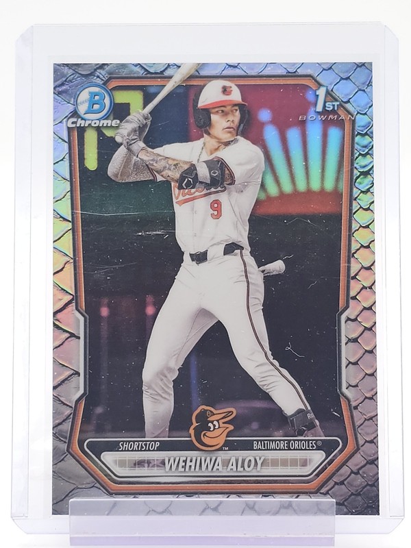 WEHIWA ALOY 2026 BOWMAN CHROME 1ST REPTILIAN REFRACTOR #BCP-135 ORIOLES Q5677
