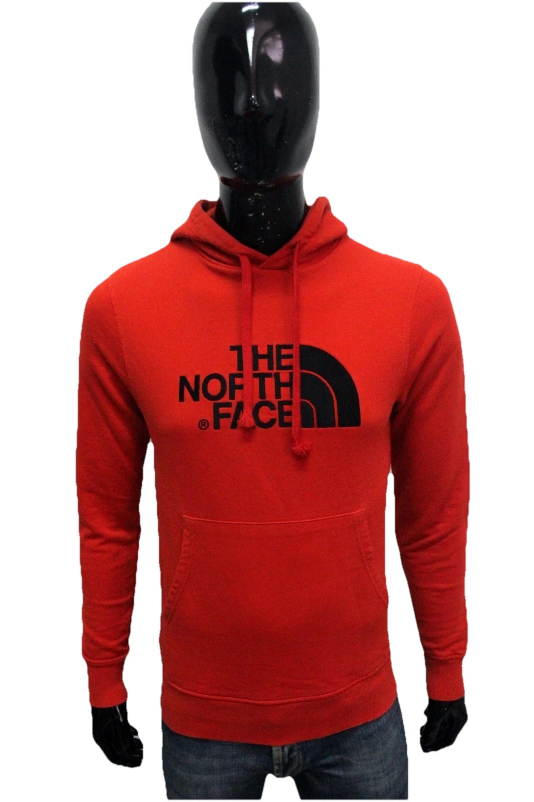 Sudadera The North Face Hombre T.XS Rojo Original Logo Negro Capucha Algodón