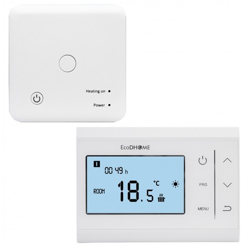 Termostato Wi-Fi Smart con ricevitore RF Cronotermostato wireless, app Termostato Wi-Fi Smart con ricevitore RF Cronotermostato wireless, app
