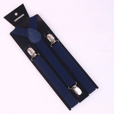 New Men Suspenders High Elastic Adjustable 3 Strong Clips Suspender Heavy Duty W