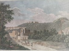 Inizi 800' Veduta di Napoli da Capodichino di V.Aloia da Fergola