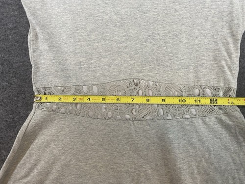 Guess Kids Girls Sz 12Y Short Cap Sleeve Gray Lace Waist Detail Fit Flare Dress - Picture 5 of 10