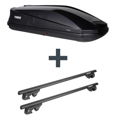 Dachbox Thule Touring M + Dachträger Menabo Sherman für Dacia Logan Kombi/MCV II