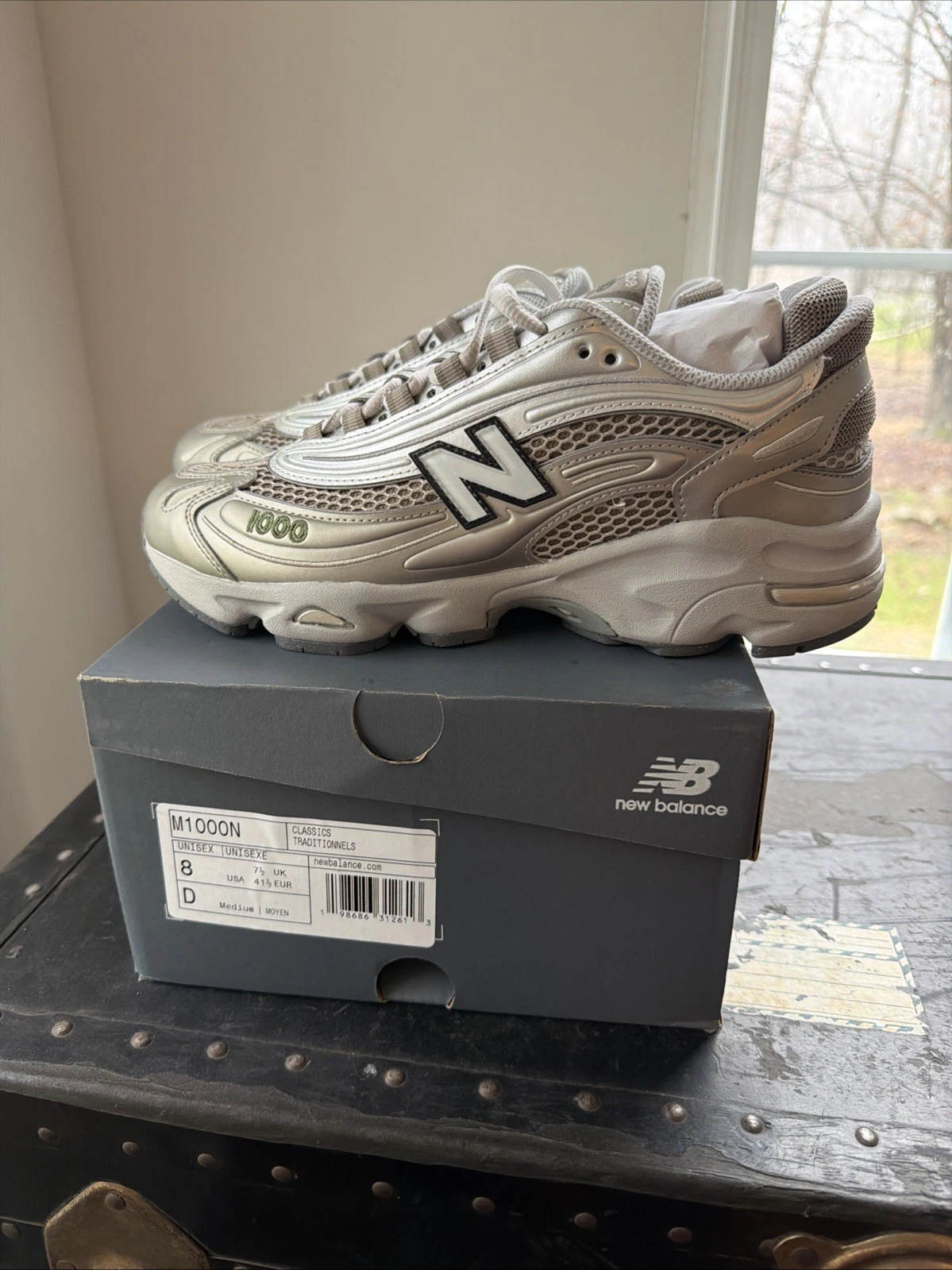 New Balance 1000 Anid Stone Light Silver SZ 8 Men's M1000N