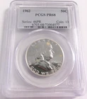 1962 Franklin Silver Half Dollar Proof PCGS PR 68