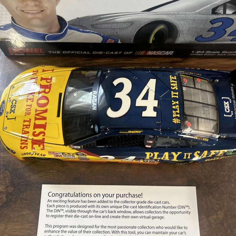 David Ragan #3 - 2014 CSX Ford Fusion NASCAR Die-cast Model 1 of 631 Action - Image 3 of 4
