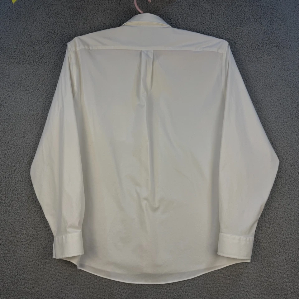 Camisa de vestir Stafford para hombre XLarge 17-17,5 36-37 crema repelente al sudor Foto 4 de 4