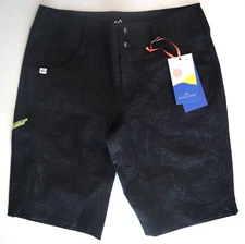 Wild Rye Women's Sz 6 Black Lotus Greyscale Freda 7" Bike Shorts $119