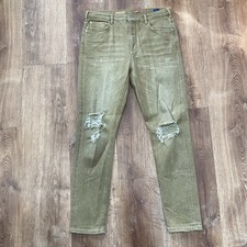 Anthropologie Pilcro 30T The Heritage Boyfriend Jeans Maize Earth Distressed