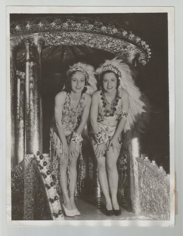 Mimi Lawlor 1932 Parade FLOAT Original 7x9 Catherine Downs SEXY Indian COSTUMES
