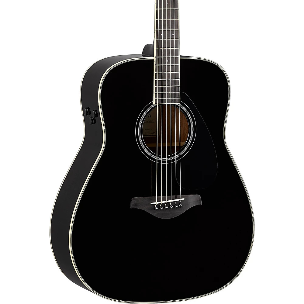 Yamaha FG-TA TransAcoustic Dreadnought Acoustic-Electric Guitar Black 108790₽