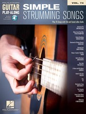 Simple Strumming Songs Guitar Play-Along Vol 74 Learn How to Play Tab Book Audio