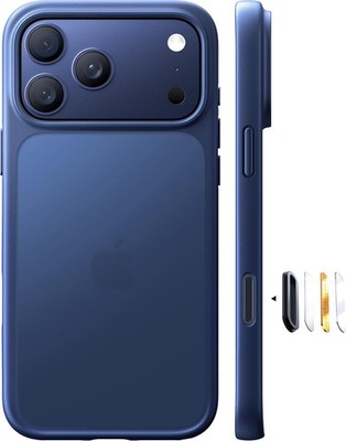 TORRAS Shockproof iPhone 17 Pro Max Case with Camera Control Button, Deep Blue