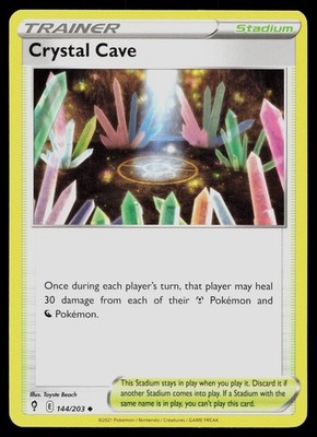 CRYSTAL CAVE 144/203 UNCOMMON EVOLVING SKIES POKEMON NM