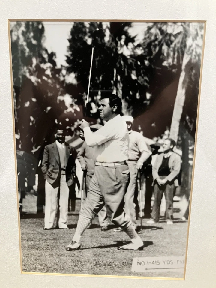 Vintage Babe Ruth Photo: Babe Ruth Playing Golf - Image 2 of 4