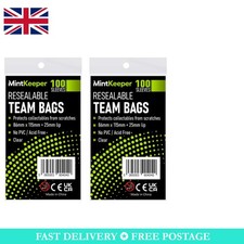 Classic Clear Team Bags - 86mm x 115mm for Resealable Trading Card Protection