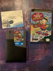 The Simpsons Bart vs the Space Mutants Nintendo Nes Complete Authentic VG Shape
