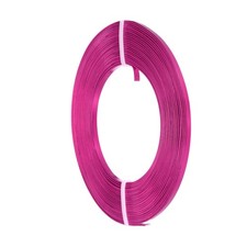 Flat Jewelry Craft Wire, 3mm 18 Gauge Aluminum Craft Wire Rose Red