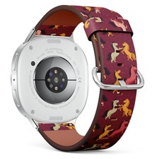 Horses Pastel Plum Vegan Leather Watch Band 40/44/46mm