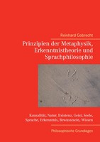 Reinhard Gobrecht | Prinzipien Der Metaphysik, Erkenntnistheorie Und...