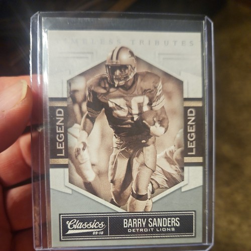 Barry Sanders [Timeless Tributes Platinum] #202 2010 Panini Classics card