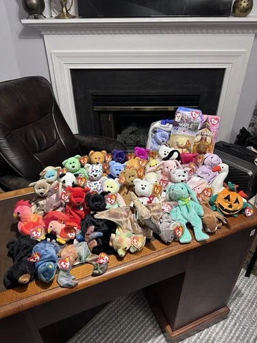 Ty Beanie Baby Lot of 40 with Tags (1993- 2000) Vintage Collection