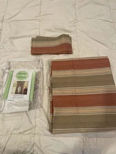 New Waverly Home classics Spotswood Stripe Quartz Curtain panel 40” x 84” VTG