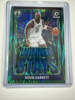 2024-25 Optic Kevin Garnett Winner Stays #17 Green Shock Prizm