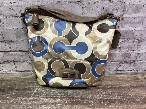Coach Women’s Kristin Outline Op Art Hobo HandBag 14”x12”x3”