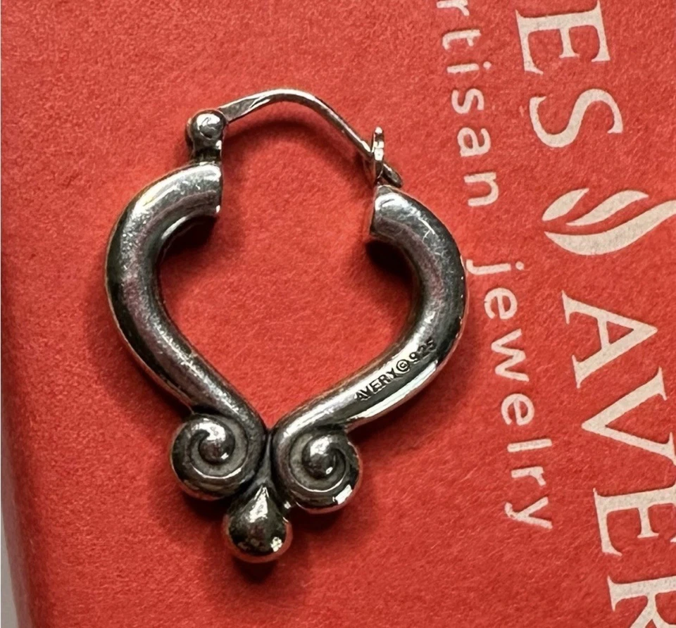 Pendientes de plata James Avery retirados Foto 3 de 3