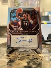 2020-21 PANINI PRIZM TRE JONES RC ROOKIE SIGNATURES AUTO AUTOGRAPH CARD #RS-TJN
