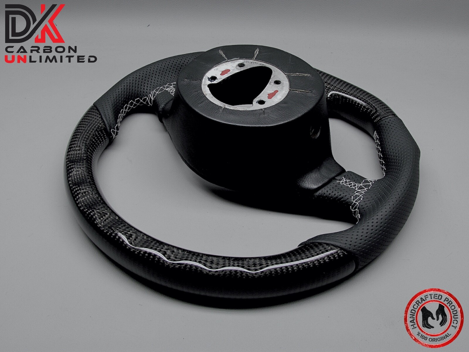 Lamborghini LP640 LP650 LP670 Murcielago Perforated 2x2 Carbon Steering Wheel v3