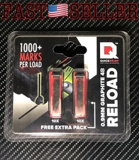 Graphite Lead Refill 0.9mm,  1000+ Marks Per Stick Of Lead - 20 Sticks - NEW!