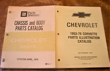 1953 54 55 56 57 58 59 60 61 62 63 64 65 66 67-75 68 69 Corvette Parts Catalogs
