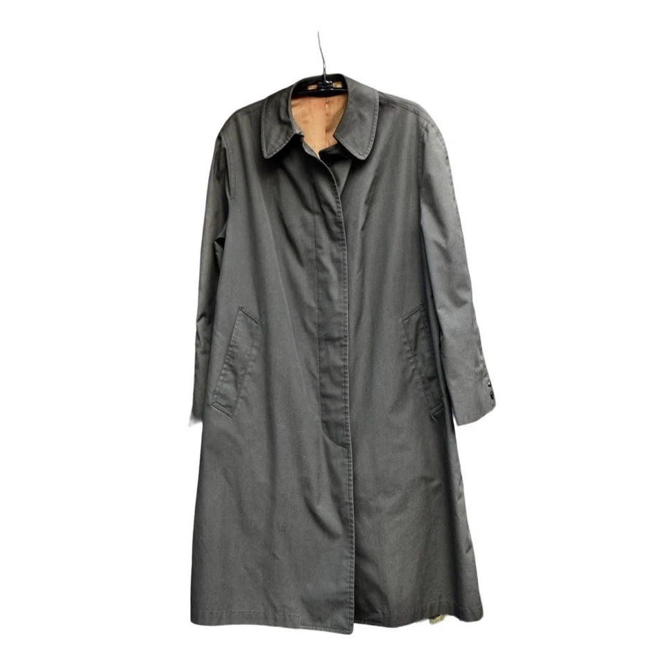 Gabardina vintage para mujer Misty Harbor verde oliva M 6P Foto 2 de 4