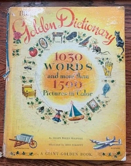 Children's Dictionaries, Thesauri 1900-1949 Antiquarian