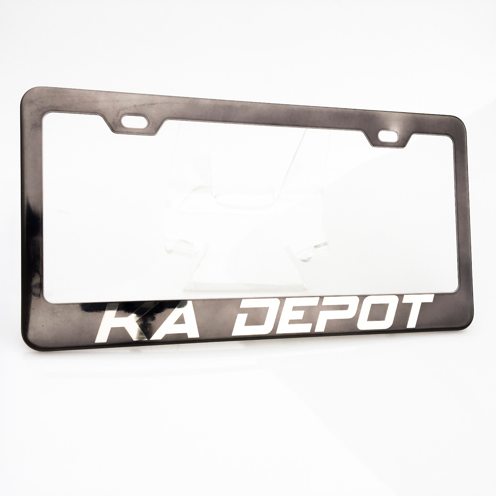 Bookman Font Personalized Custom Laser Engraved Gray License Plate