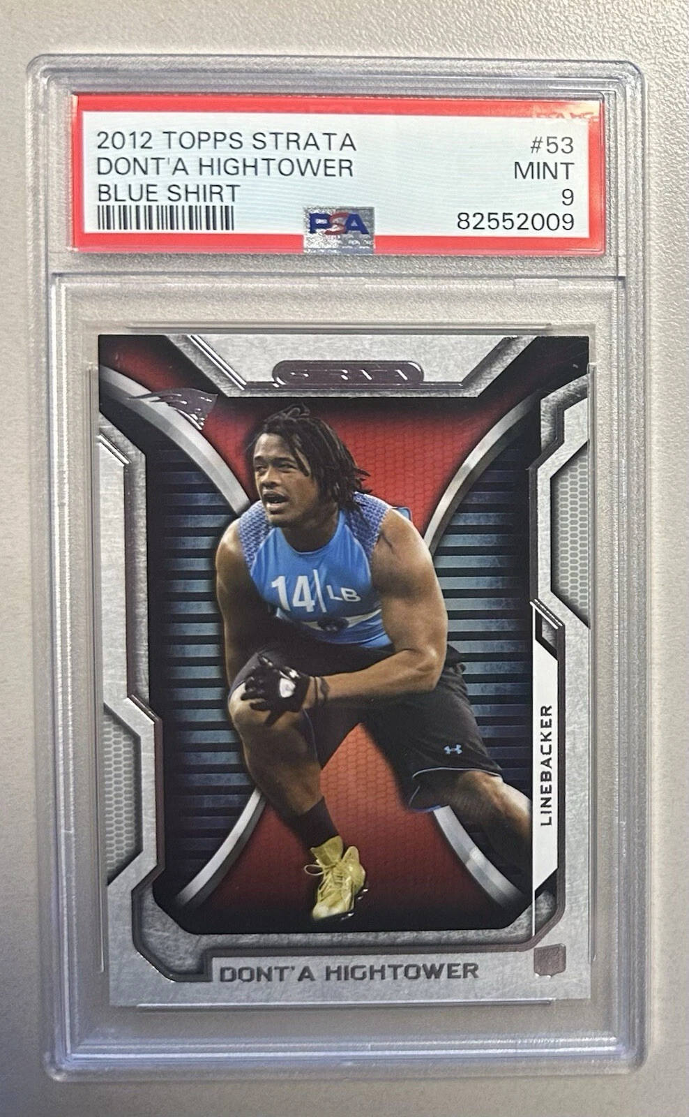 Dont'a Hightower Topps Strata #53 Blue Shirt