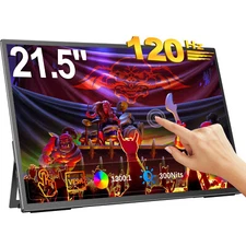UPERFECT 21.5" 120Hz Touchscreen Monitor 1920X1080 USB-C HDMI for Gaming/Office