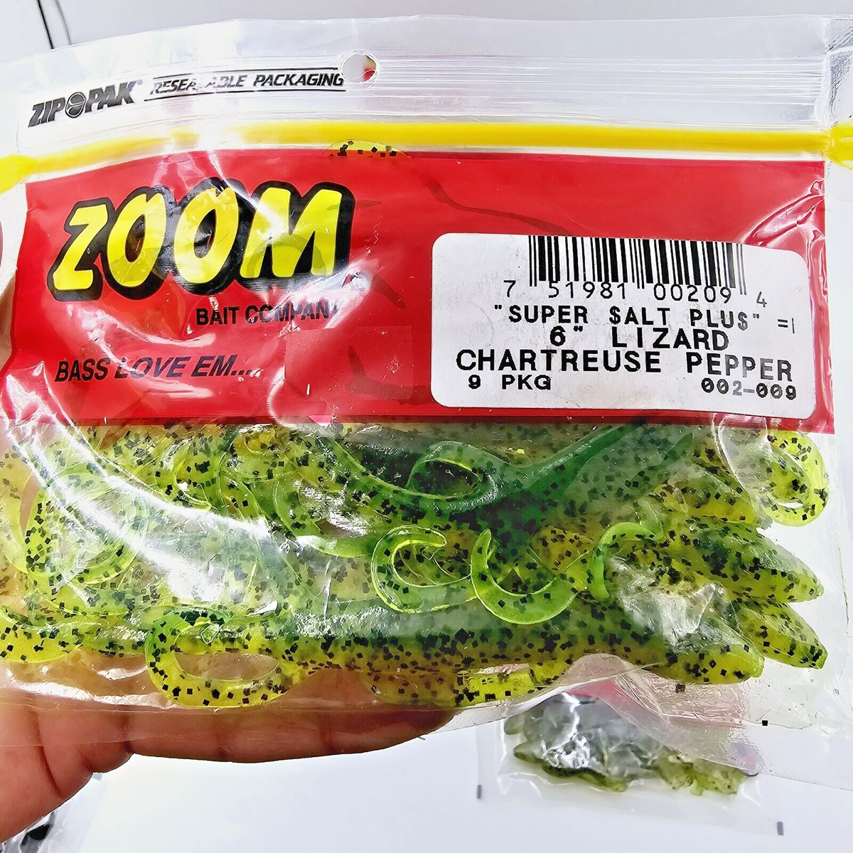 Zoom Black Red Glitter Super Salt Plus Lizard Bait 9 Pack 6 Zoom Black Red Glitter Super Salt Plus Lizard Bait 9 Pack 6