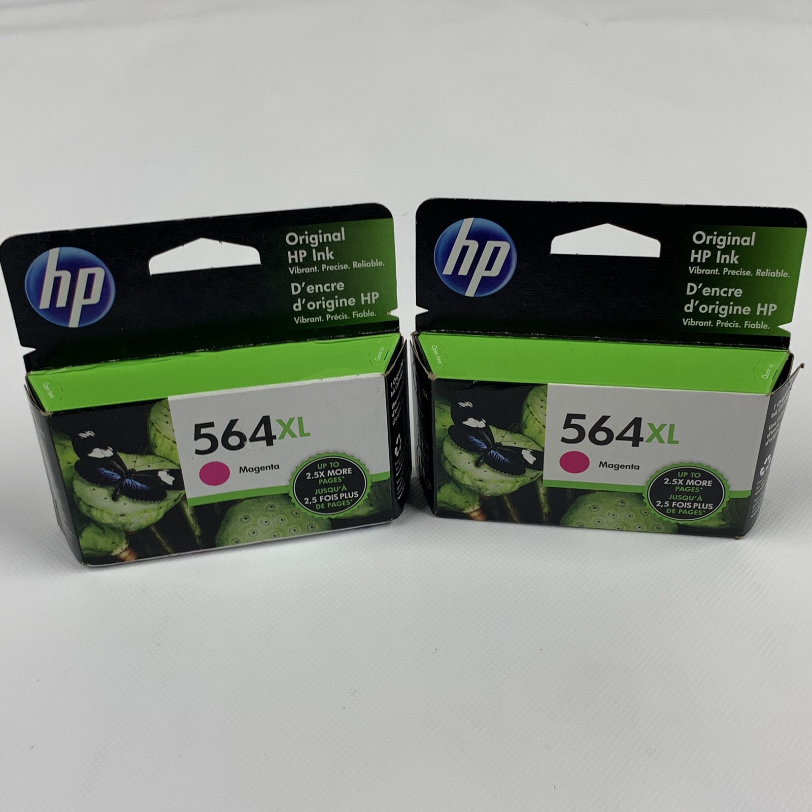 HP 564XL High Yield Ink Cartridge Magenta New Sealed Expired 04/2022 2 Packs