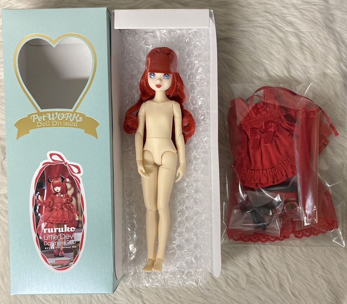 PetWORKs Little Devil ruruko Darkness RED girl Fashion Doll PetWORKs Little Devil ruruko Darkness RED girl Fashion Doll