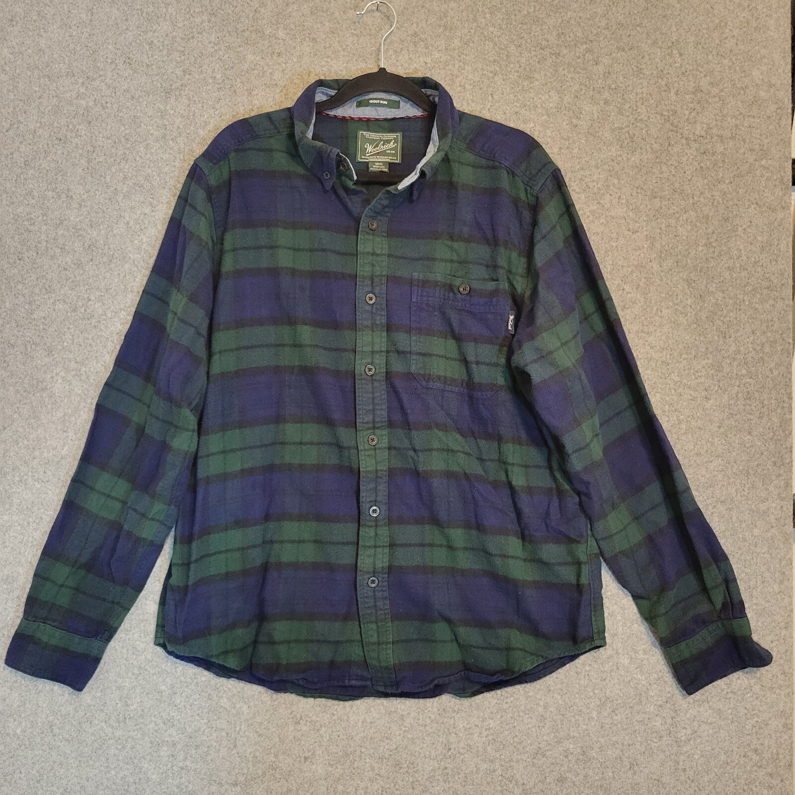 Woolrich Mens Blackwatch Flannel Shirt XL 90s Vintage Outdoor Camping Style-image