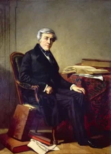 Oil painting thomas couture - jules michelet hand painted in oil on canvas art