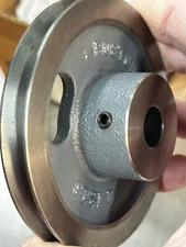 BOSTON GEAR G1206 PULLEY 4” PITCH DIAM. 5/8” BORE FOR 3/8” ROUND BELT CAST IRON